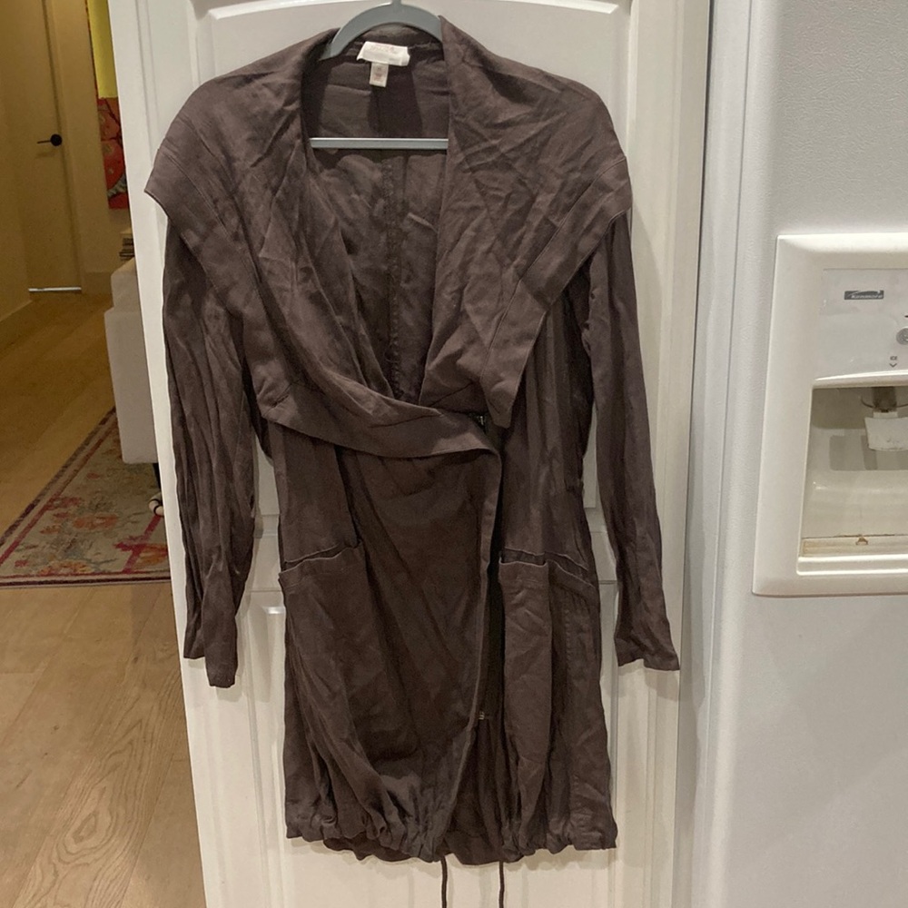 Sun and Shadow Oversized Long Jacket size medium olive green